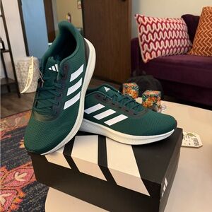 Men’s Adidas Green Running Shoes- brand new in box